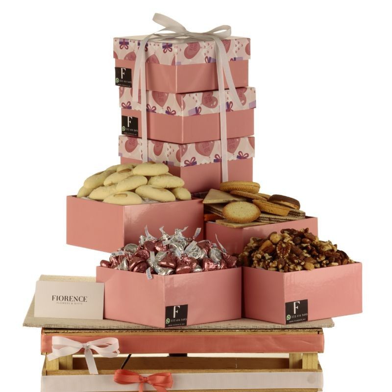 Gift Tower with goodies